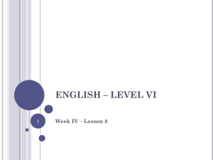 english * level vi