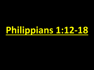 III. The Gospel Will Advance Despite Our Intentions (1:15-18a)