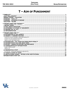 T Aim of Punishment