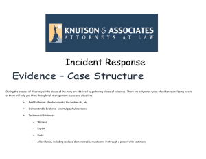 Incident Response During the process of discovery all the pieces of