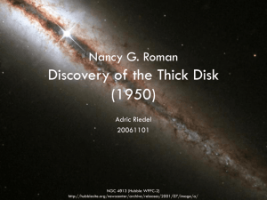 Discovery of the Thick Disk Nancy J. Roman