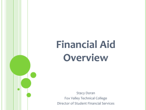 Financial Aid Power Point Presentation