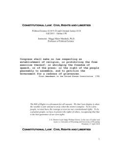 Constitutional Law: Civil Rights and Liberties