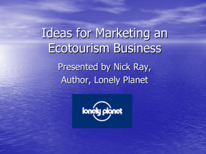 Marketing an Ecotourism Business