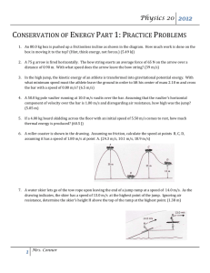 Conservation of Energy Part 1 Practice Problems