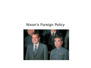 Nixon's Foreign Policy