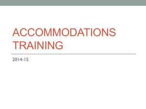 Accommodations Training - Colorado Springs School District 11