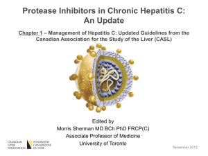 Protease inhibitors in chronic hepatitis C - Liver