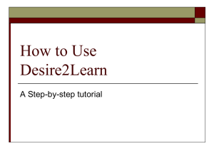 How to Log Onto Desire2Learn