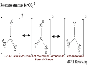 9.7-9.8 Lewis Structures of Molecular Compounds, Resonance and