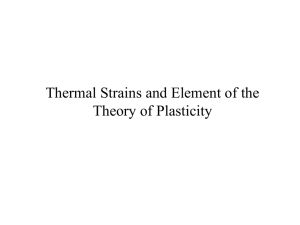 Element of the Theory of Plasticity