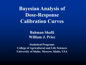 Bayesian Analysis of Dose-Response Calibration Curves