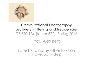 Lecture 3 - Alex Berg