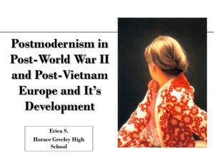 Post-Modernism in Post