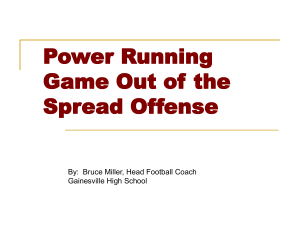 Power Running Game out of the Spread Offense