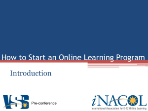 how to start an online program slides