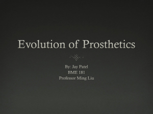 History of Prosthetics