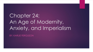Chapter 24: An Age of Modernity, Anxiety, and Imperialism