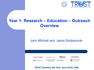 Education – Outreach Overview - The Team for Research in