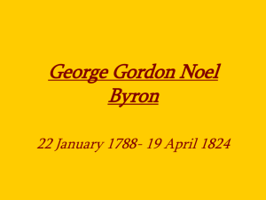 George Gordon Noel Byron