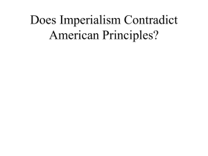 Does Imperialism Contradict American Principles