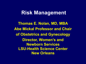 Risk Management - School of Medicine
