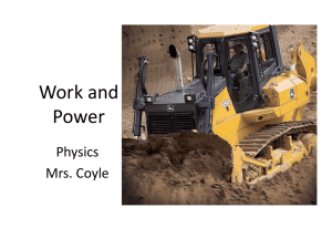Work and Power