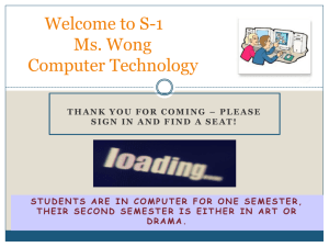 Welcome to E-3 Ms. Wong Pre