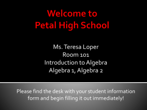 Welcome to Petal High School