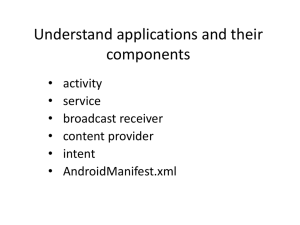 Understand applications and their components