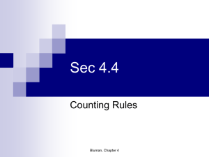 4.4 Counting Rules