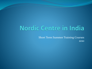 Nordic Centre in India