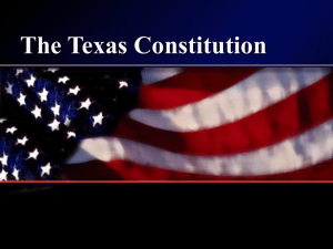 C. IV. The Texas Constitution