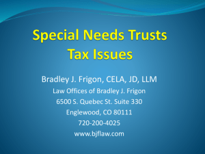 Taxable Income for a Grantor Trust.