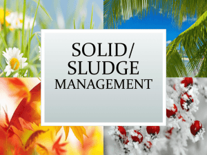 sludge management