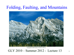 Folding, Faulting, and Mountains - FAU