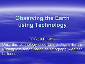 Observing Earth Using Technology