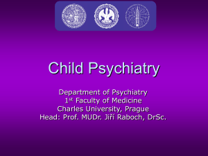 Child psychiatry