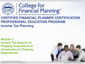 3–3 - College for Financial Planning