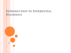 Introduction to Inferential Statistics Part 1