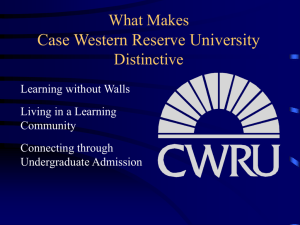 What Makes Case Western Reserve University Distinctive