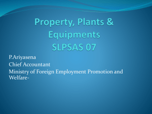 Property, Plants & Equipments SLPSAS 07