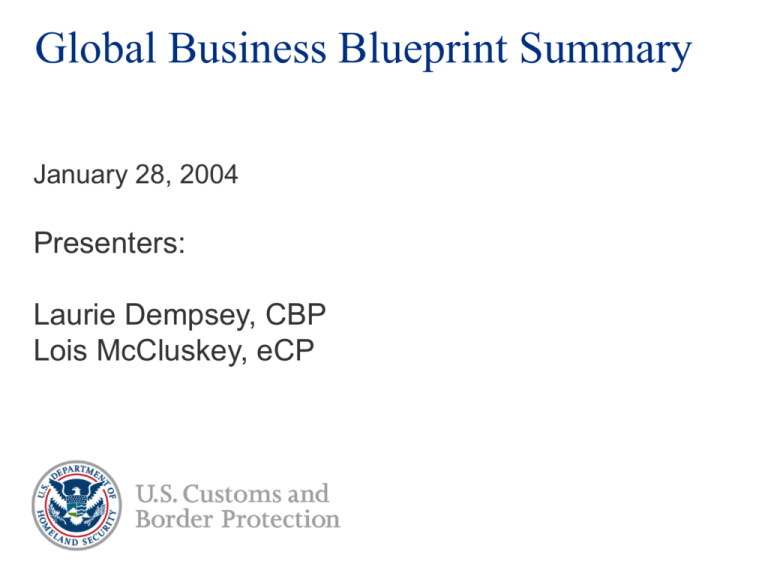 Global Business Blueprint Summary English 