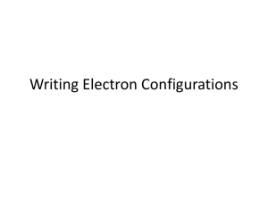 Writing Electron Configurations - highamc