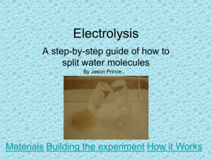 Electrolysis