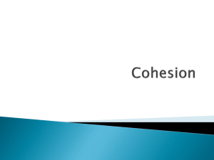 Cohesion - englishadjunctresources
