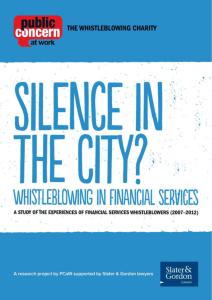 Silence in the City? - Public Concern at Work