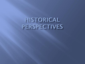 Historical Perspectives - University of Portland