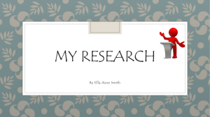 My research