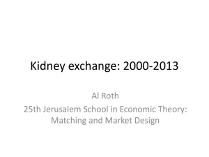 Kidney exchange in the U.S.: 2000-2013